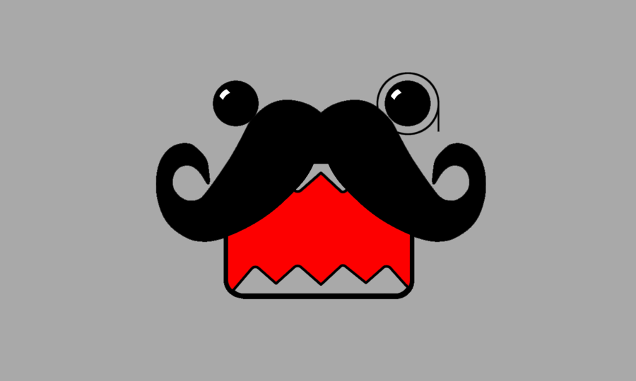 Wallpaper Domo Moustache By Cooniisweet