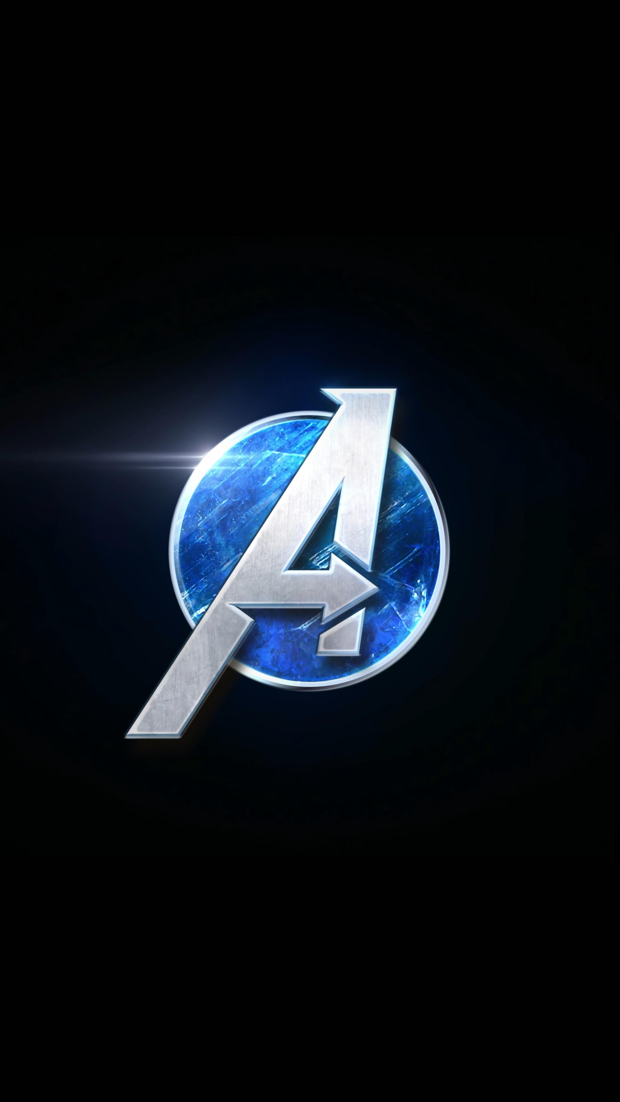 Marvels Avengers Logo Video Game 4K Wallpaper