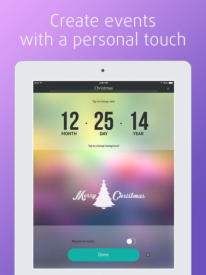 My Day Countdown Timer Calendar Clock For BirtHDay Christmas And