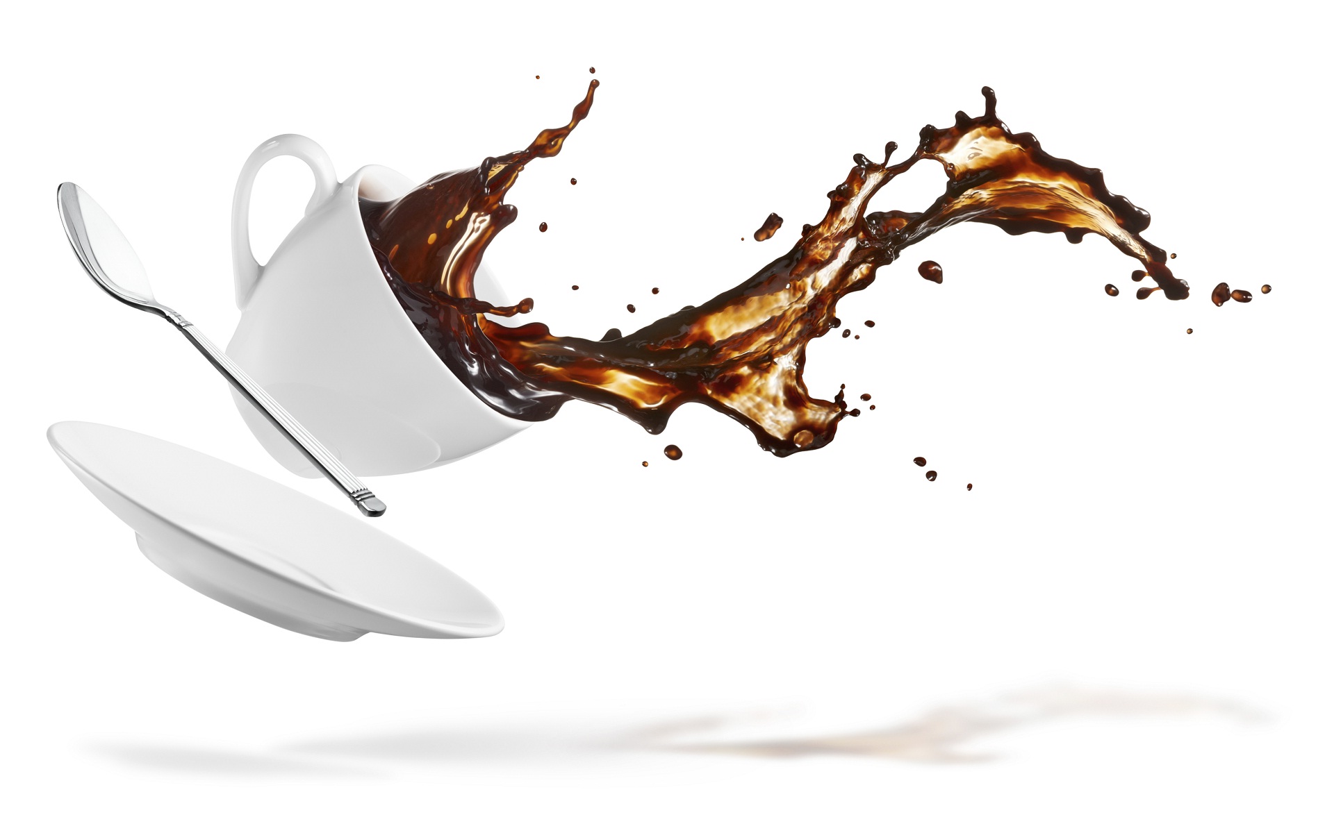 Coffee Cup Splash Wallpaper