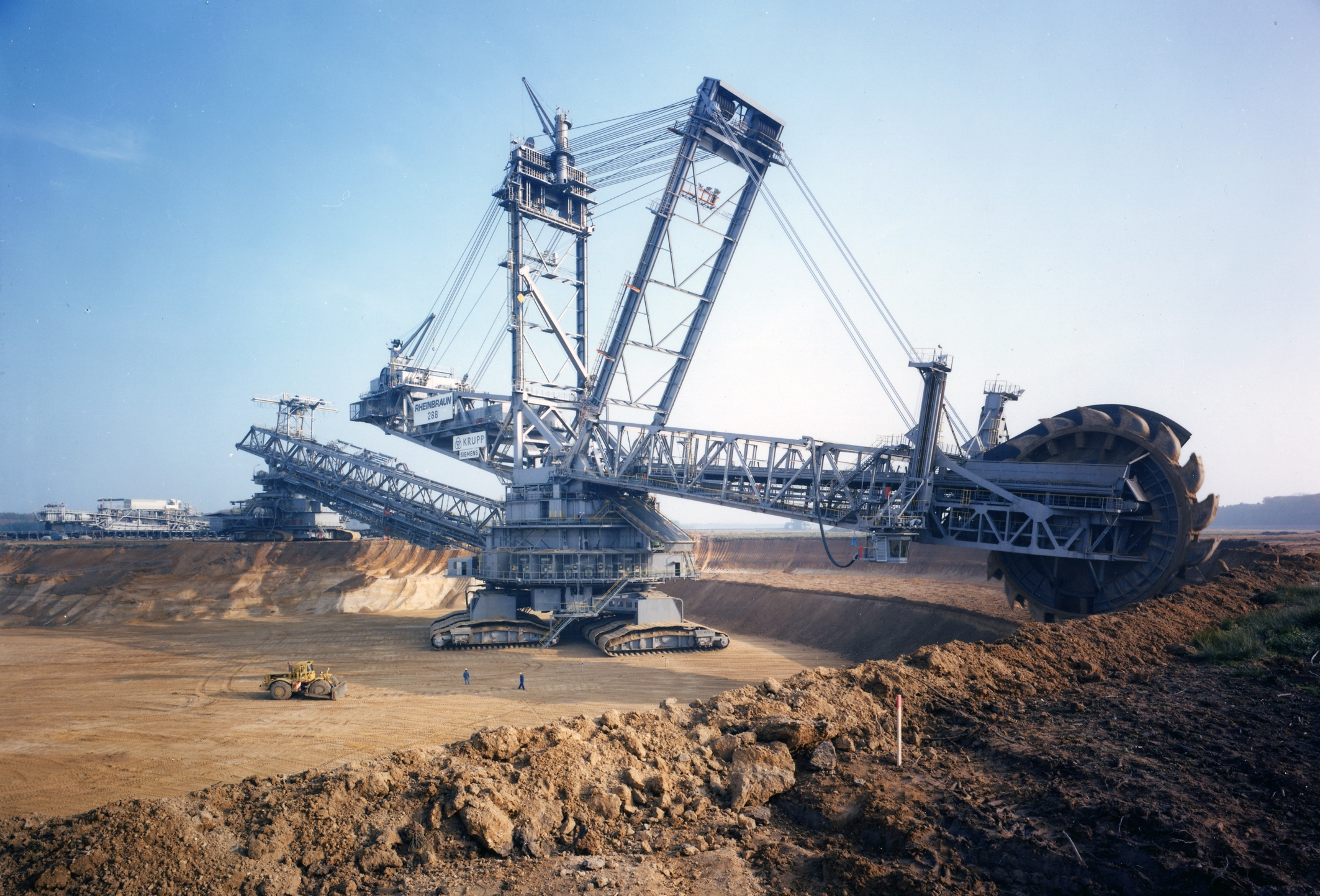 Bagger Bucket Wheel Excavator HD Wallpaper Background Image