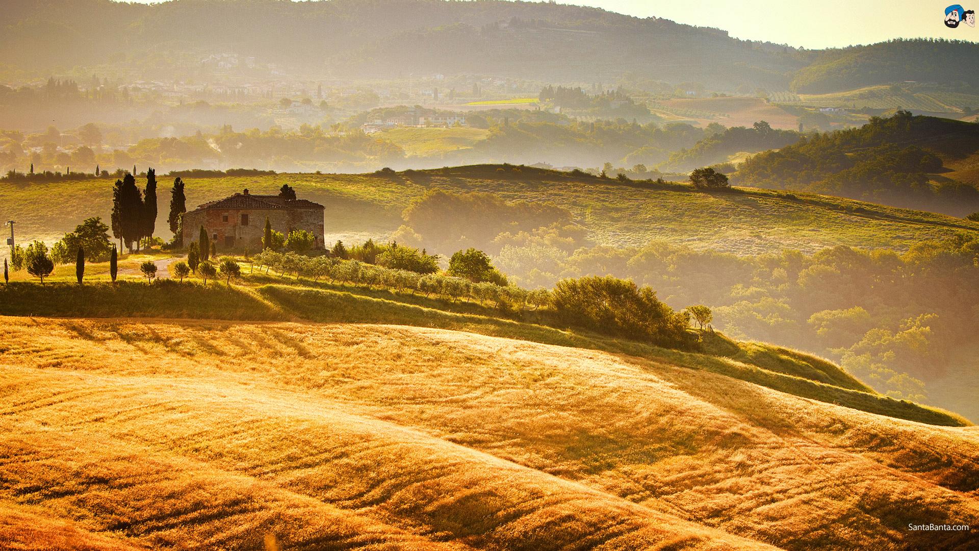 Tuscany Wallpaper Top Background
