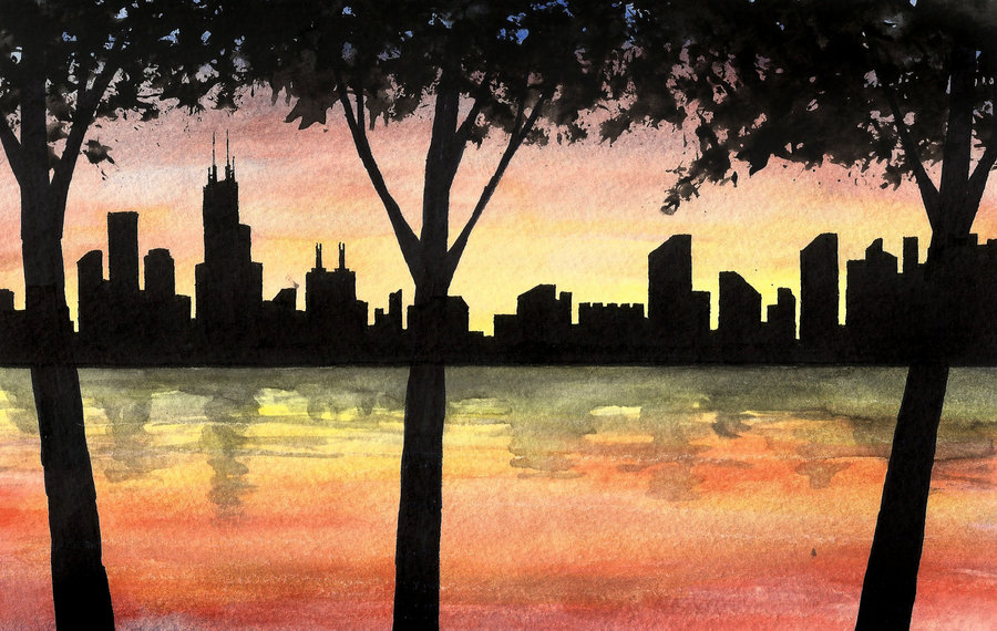 Chicago Lakefront Wc By Kilroyart