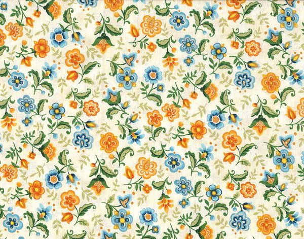  Blue Multi Large and Small Floral Print by Five5Cats on deviantART