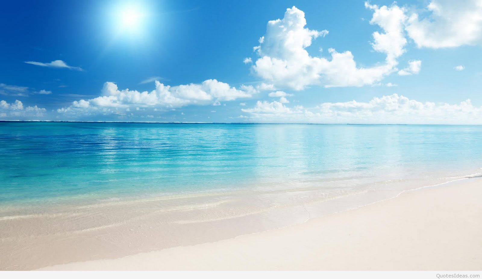 Summer Wallpaper Background With Sea And Beach