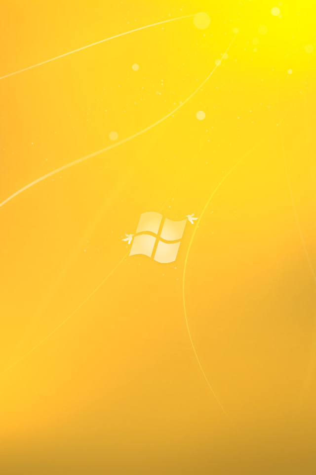 Windovs Seven Yellow Theme Desktop Wallpaper
