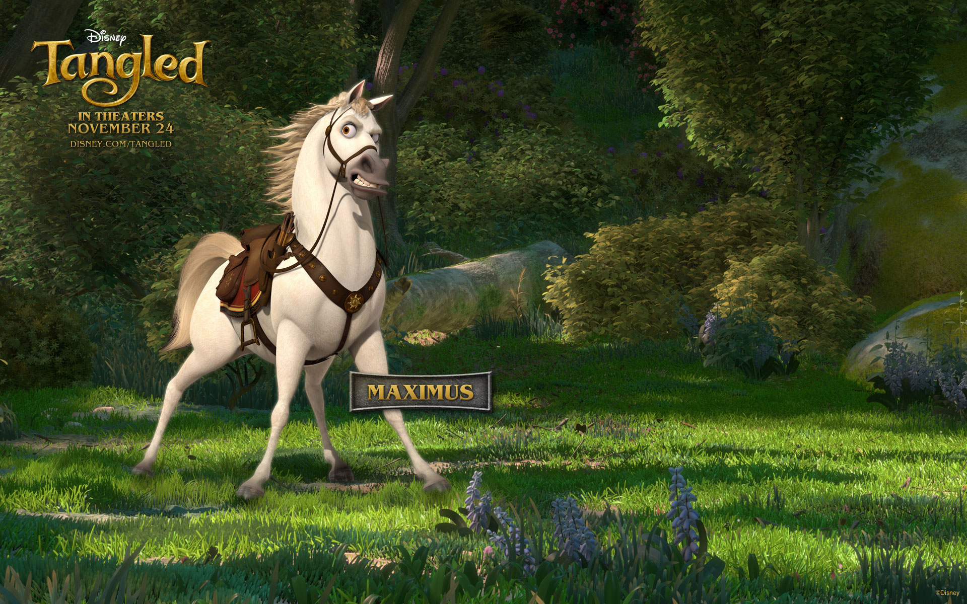 Maximus The Horse From Disney S Tangled Desktop Wallpaper