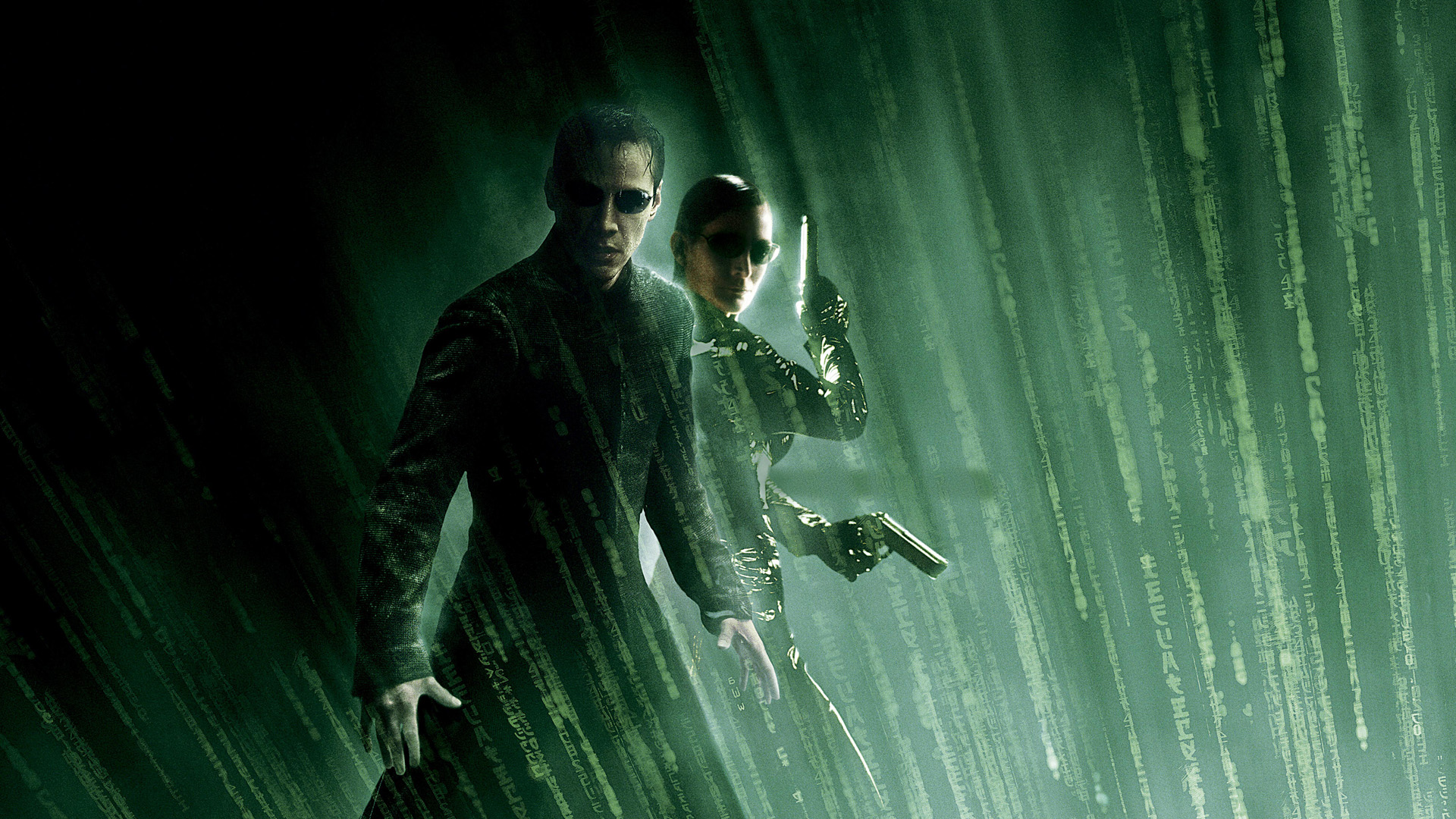 Movies Neo Matrix Trinity Keanu Reeves Carrie Anne Moss The