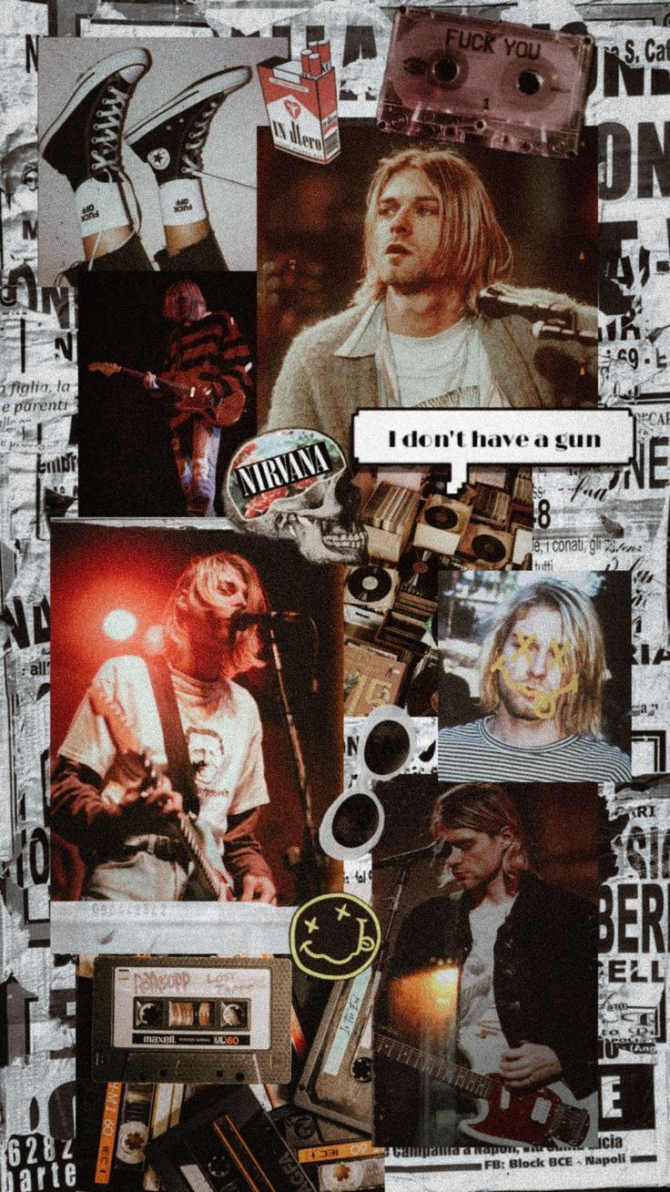 Kurt Cobain Wallpaper Aesthetic Nirvana Band