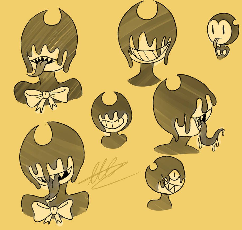 Bendy With Teeth And Tongue By Waterfox Studios