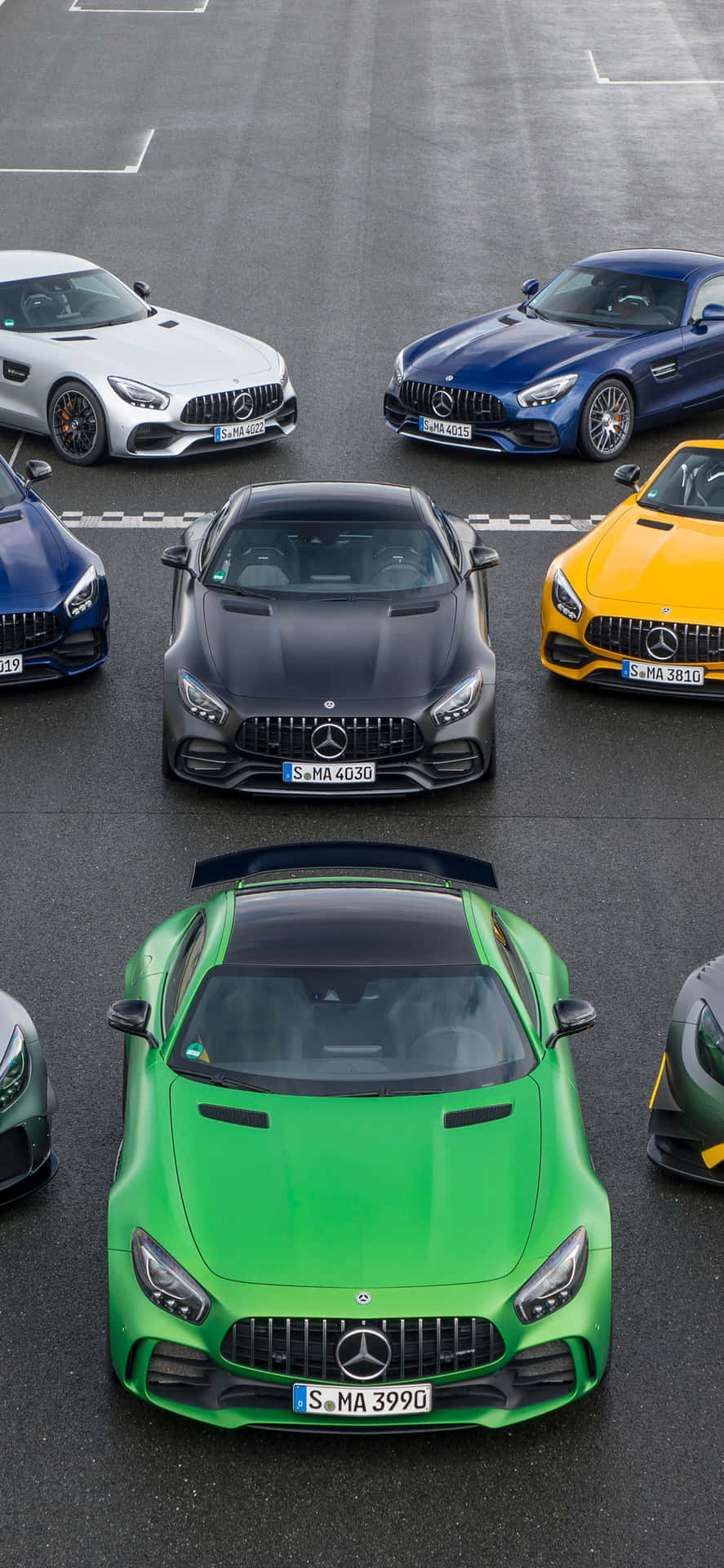 Sleek iPhone X Wallpaper Featuring Amg Gt