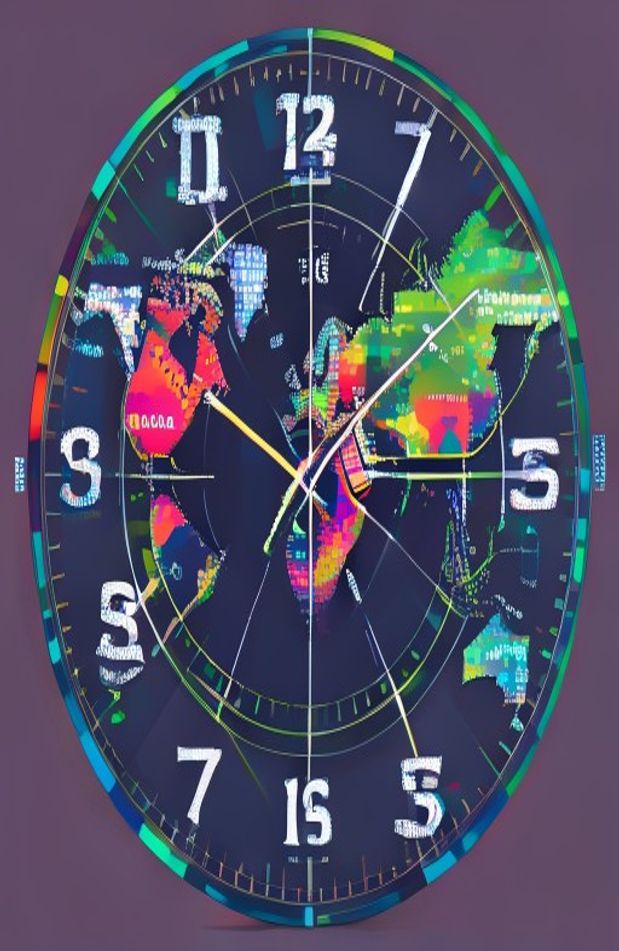 Time Zone Clock Wallpaper