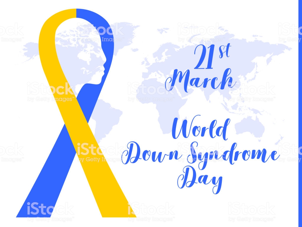 World Down Syndrome Day Symbol Of Yellow And Blue