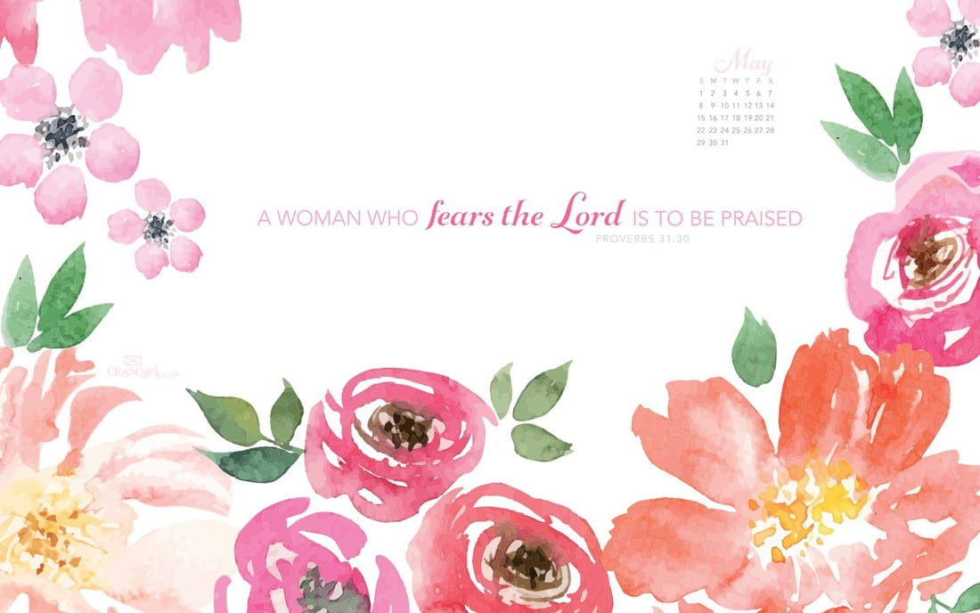 May Proverbs Desktop Calendar Wallpaper