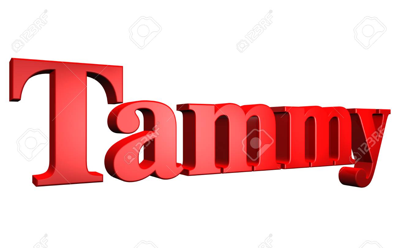 3d Tammy Text On White Background Stock Photo Picture And Royalty