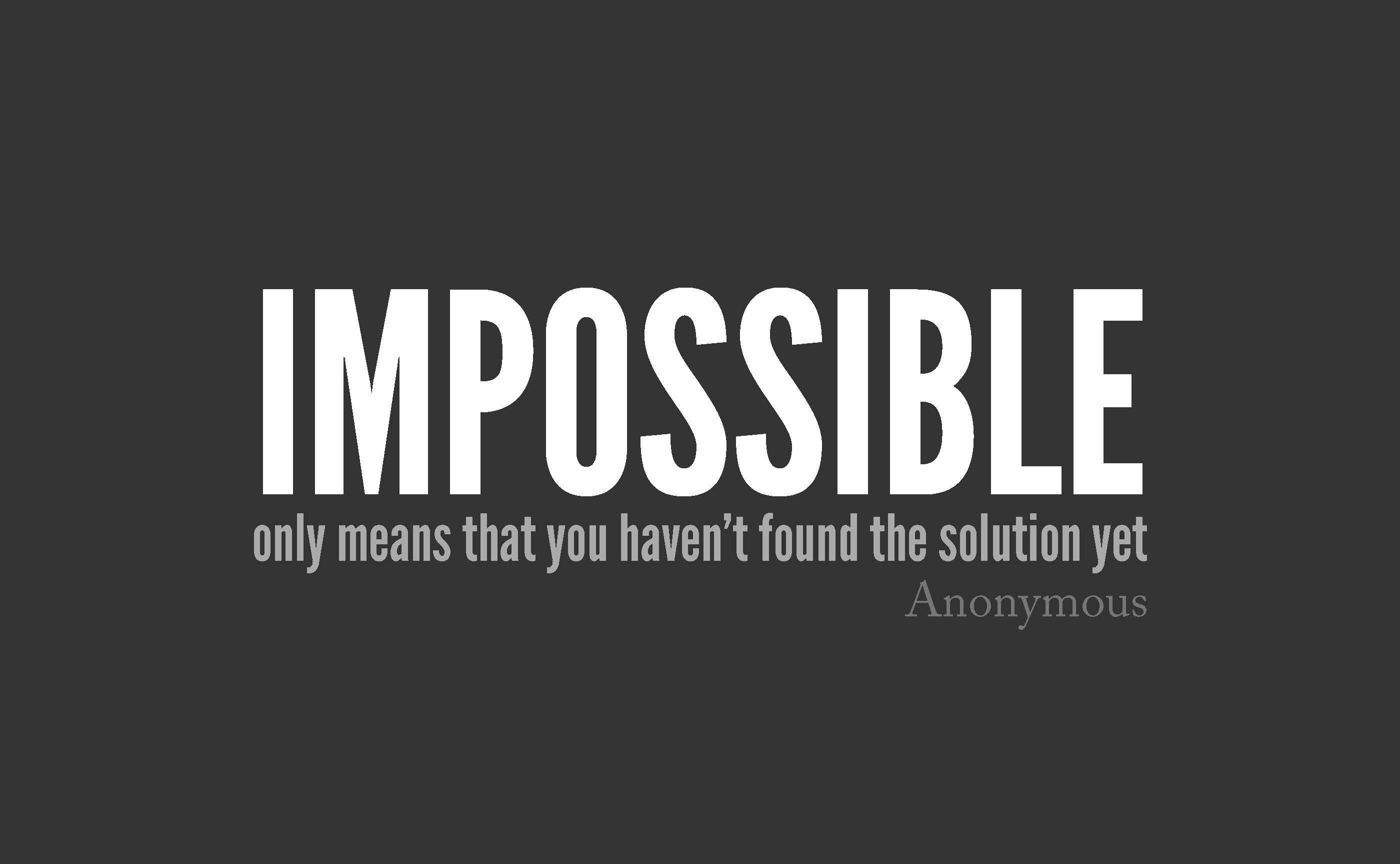 Impossible Frases Wallpaper