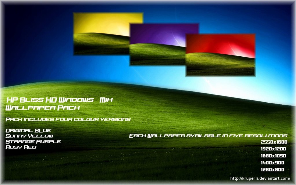 Windows Xp Wallpaper Bliss Win Pack