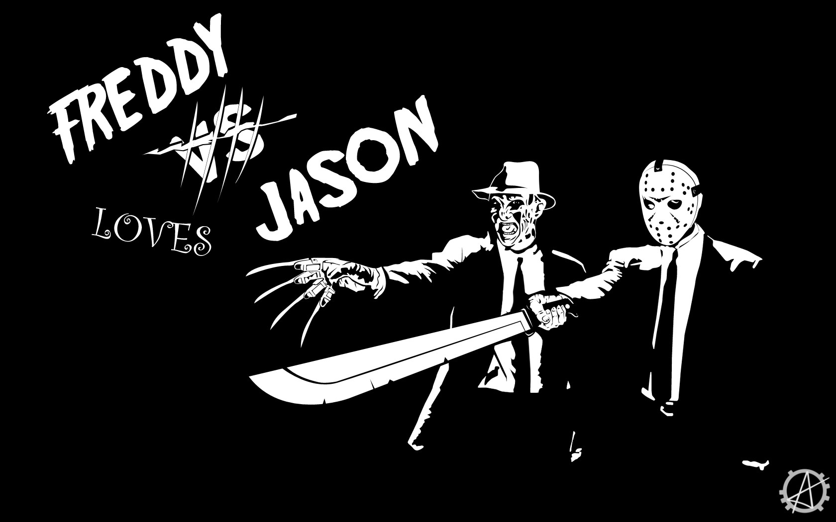Dark Freddy Vs Jason Krueger Voorhees Wallpaper