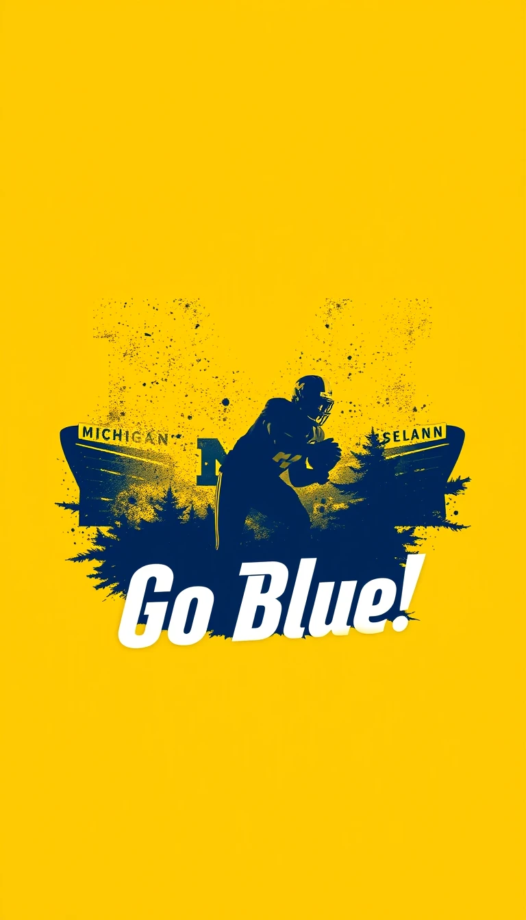 Michigan Football Phone Wallpaper