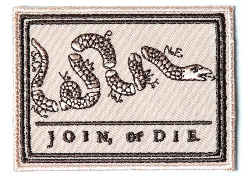 P4088 Join Or Die Snake Patch Small Jpg