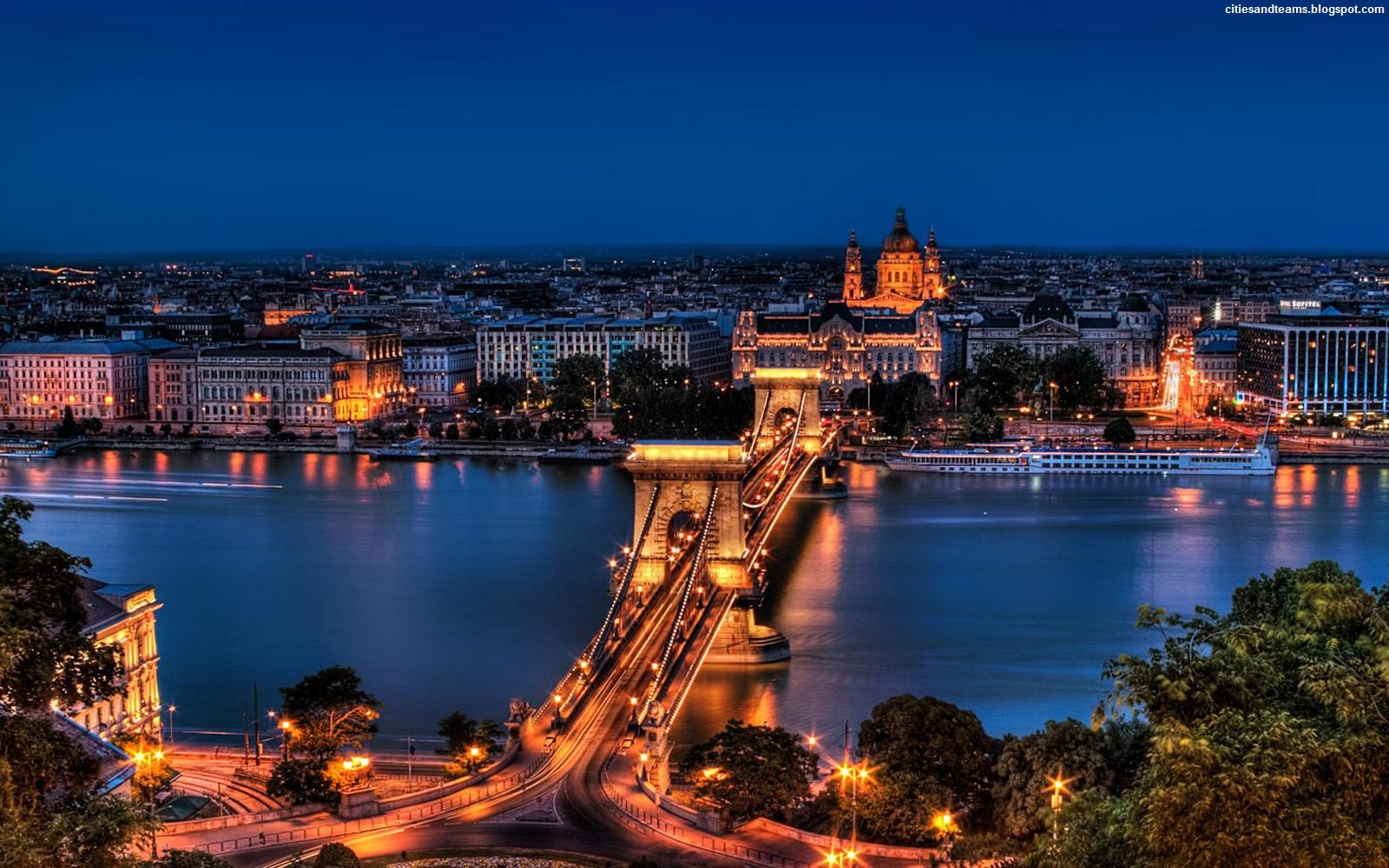 Wonderful Night Show Capital City Hungary HD Desktop Wallpaper