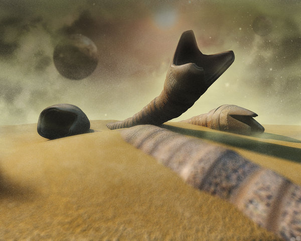 Frank Herbert Dune Sand Worm By Ollycb