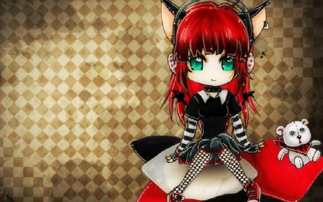 Cute emo scene punk girl cat   148745   High Quality and Resolution