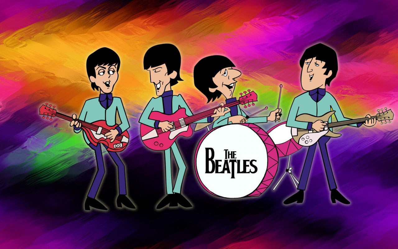 Wallpaper The Beatles Picture Graphics Show Instruments