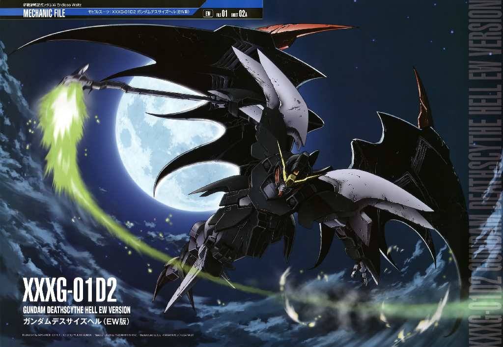 Deathscythe Hell Custom Mecha File Gundam Wing Wallpaper