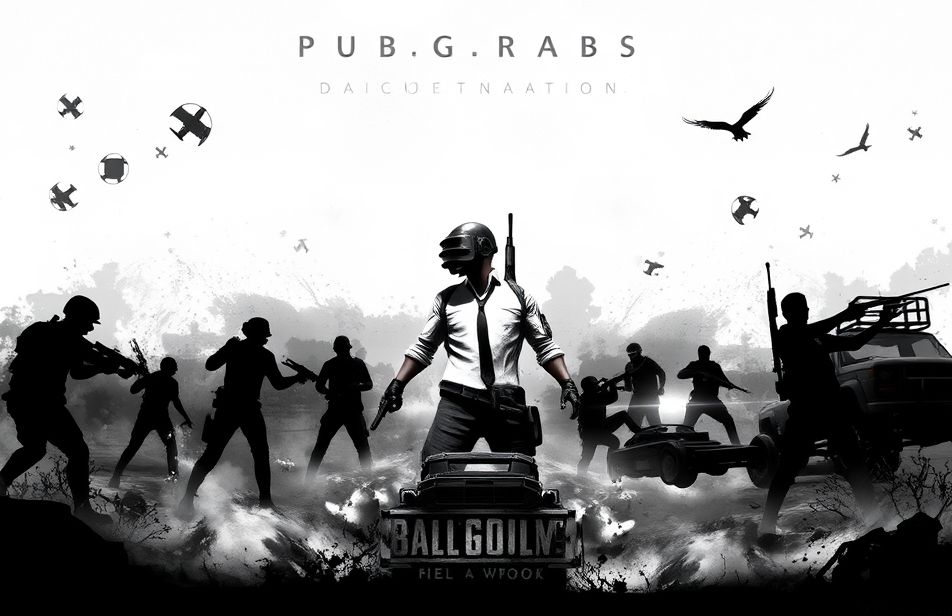 Black And White Pubg Wallpaper