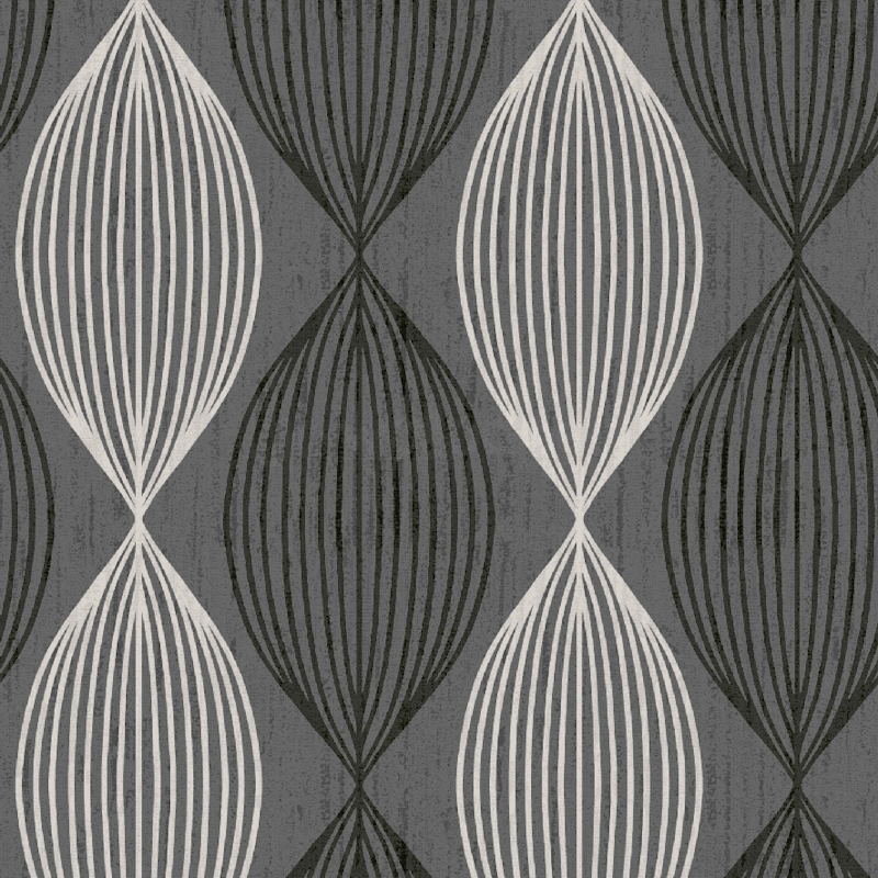 Orbit Grey Black White Contemporary Wallpaper GoWallpaper