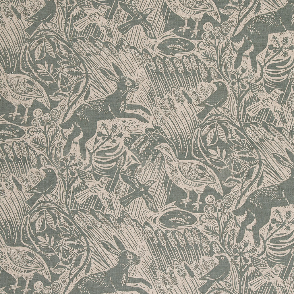 Harvest Hare Wallpaper All Mark Hearld Fabrics