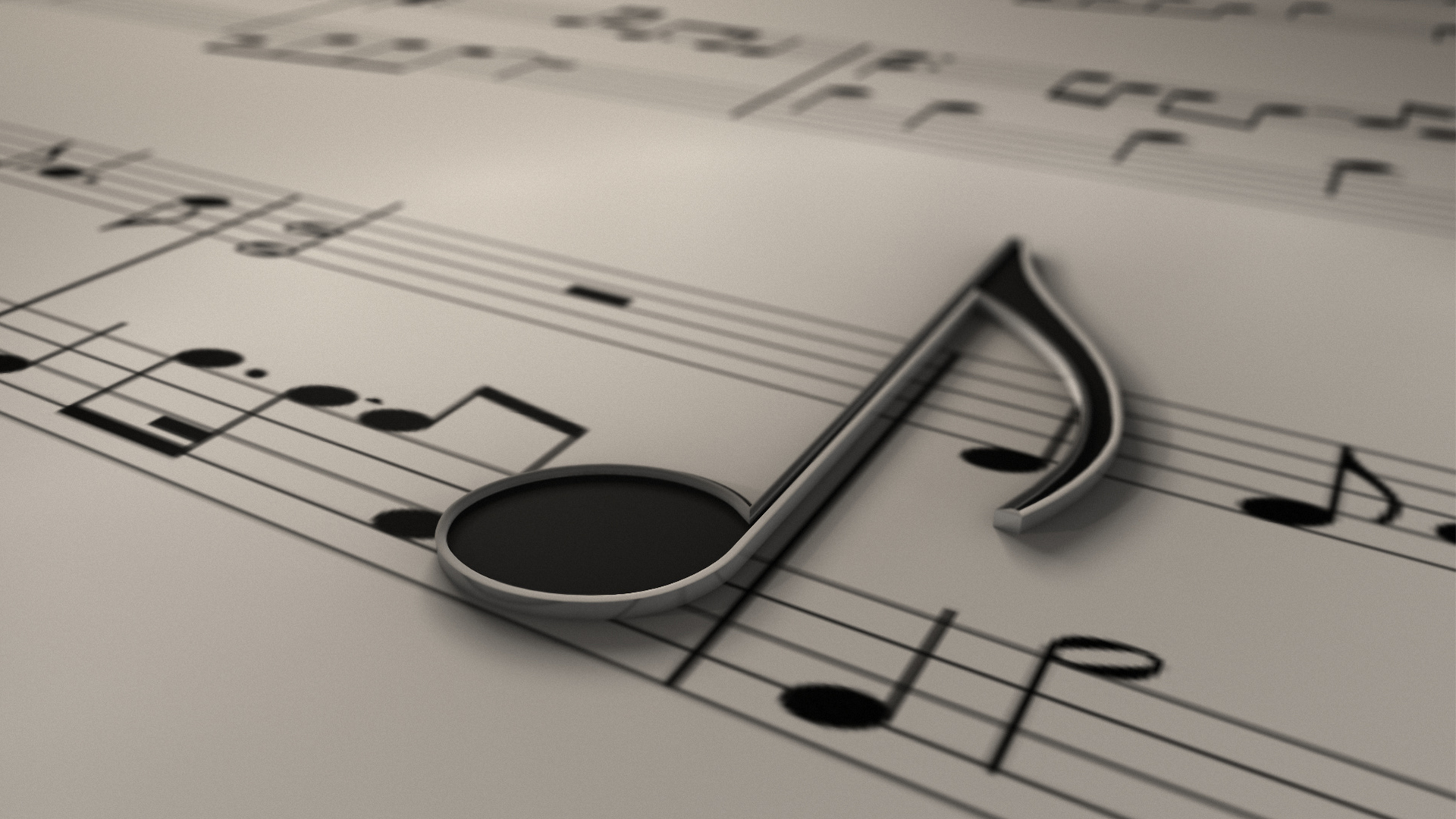 Musical Notes Symbols HD Desktop Mobile Wallpaper Background
