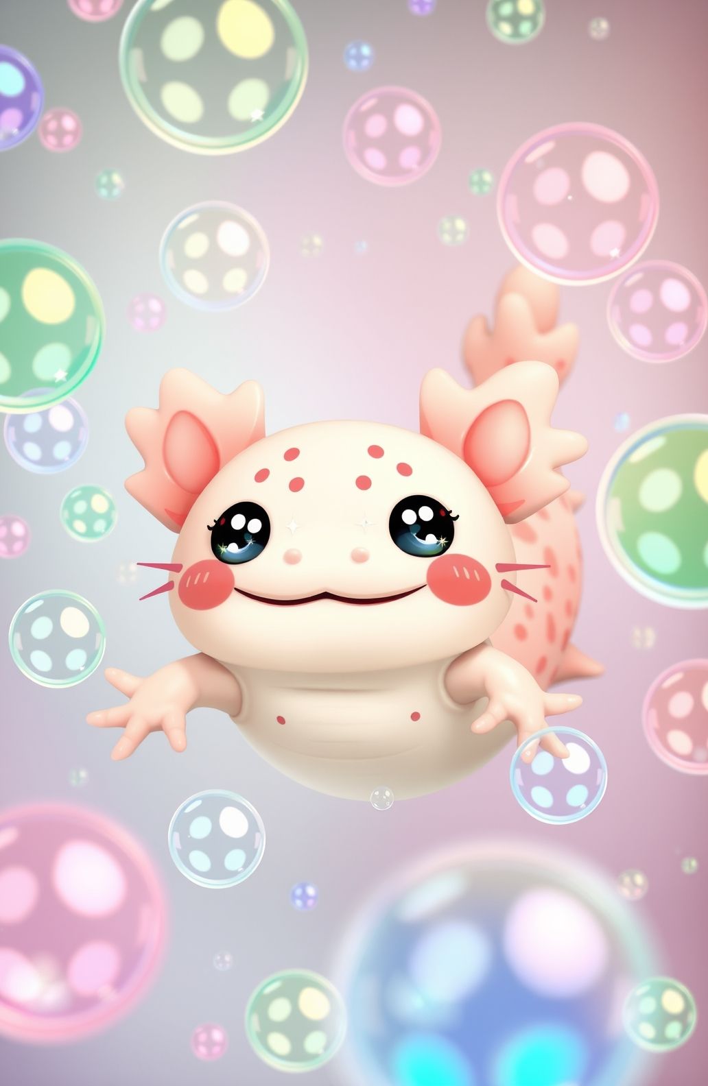 Kawaii Axolotl Wallpaper