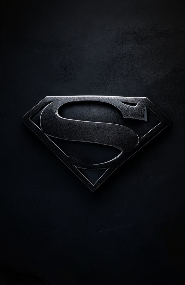 Black Superman Logo Wallpaper
