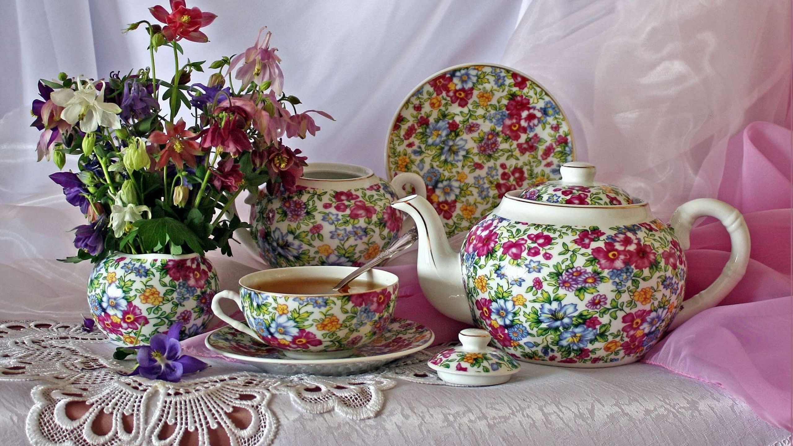 Teapot Tea Kitchenware Still Life Wallpaper Background Mac Imac
