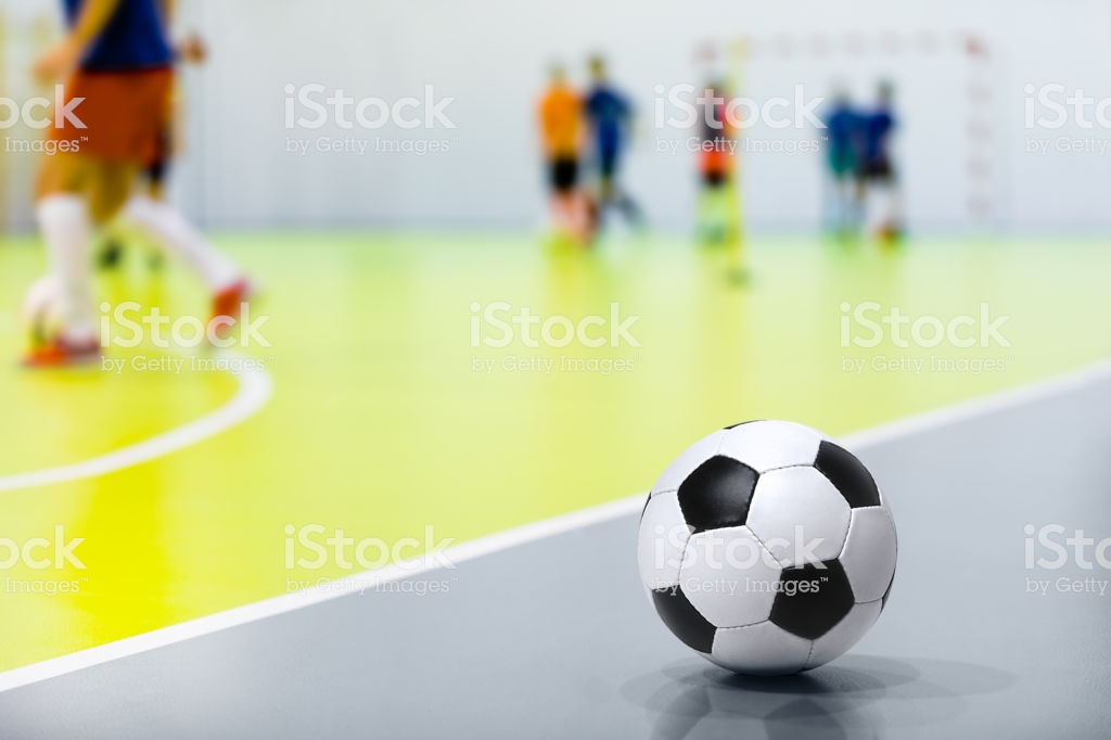 Futsal Background Indoor Soccer Ball Match In