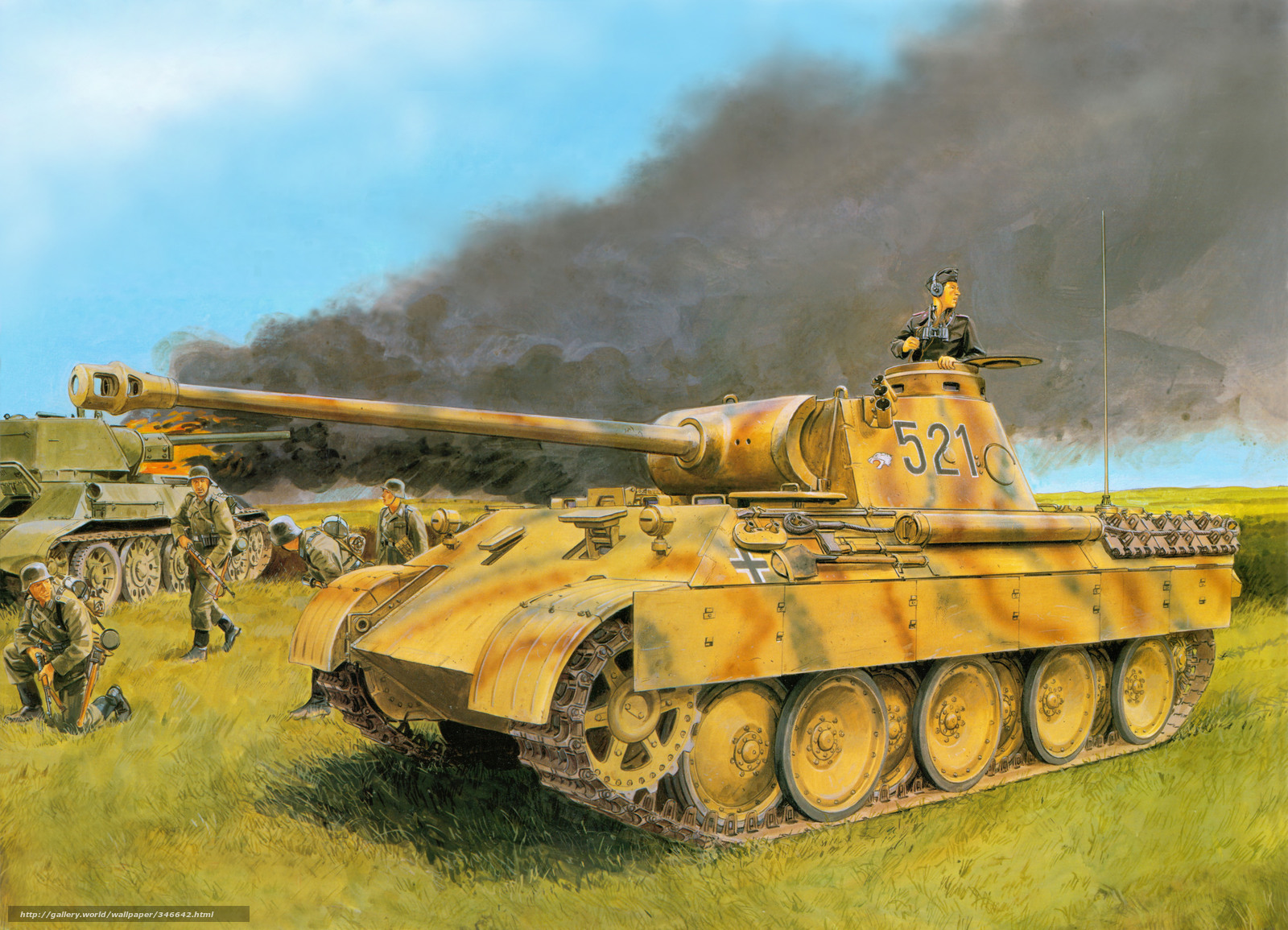 wallpaper picture infantry tank panther free desktop wallpaper