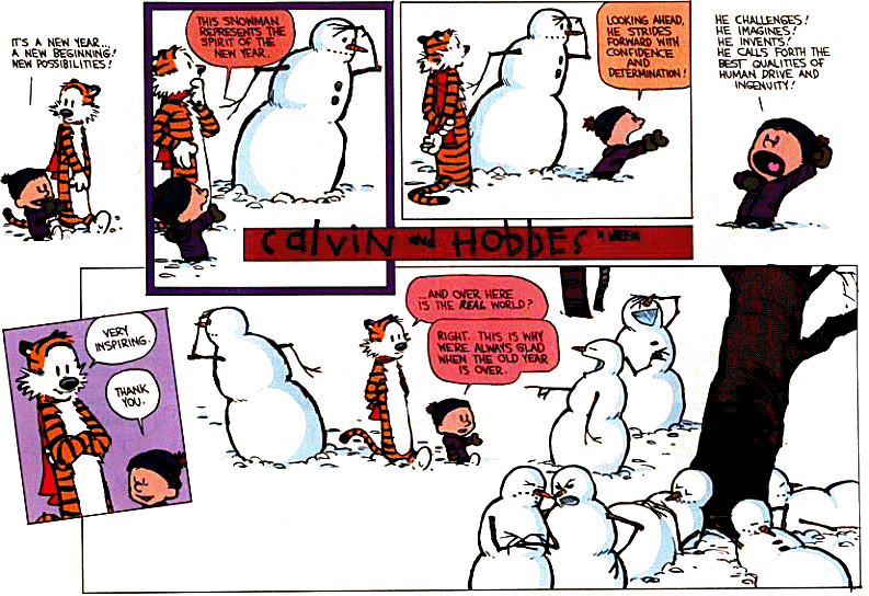Calvin And Hobbes Snowman In The Real World