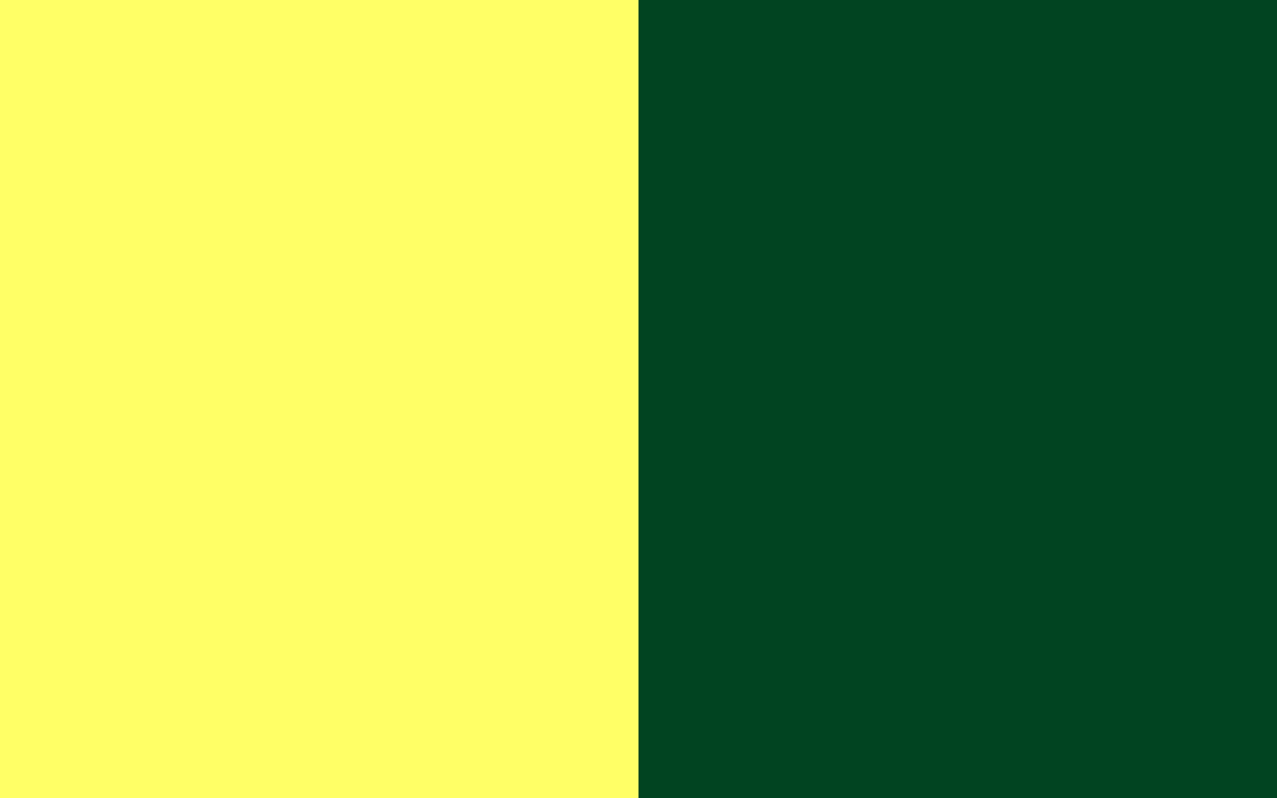 Unmellow Yellow And Up Forest Green Two Color Background