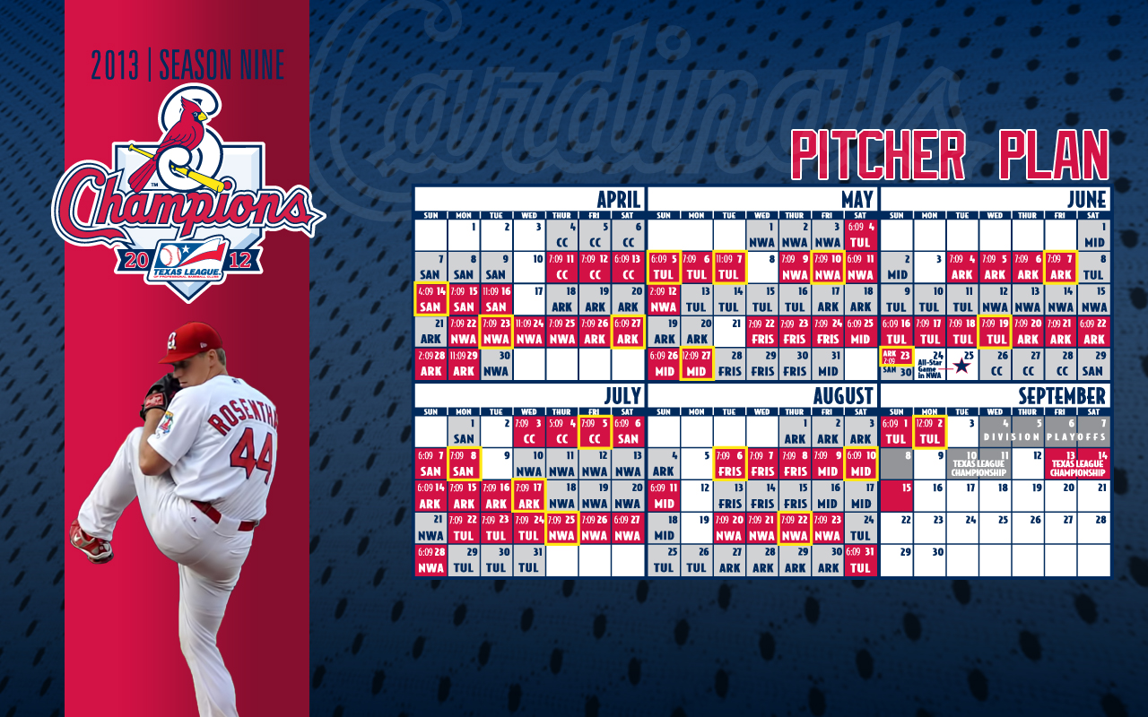 St Louis Cardinals Calendar Schedule