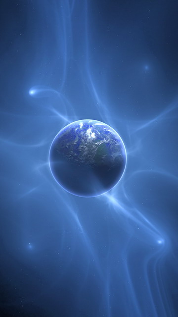 Blue Globe Smartphone Wallpaper Cell Phone Background