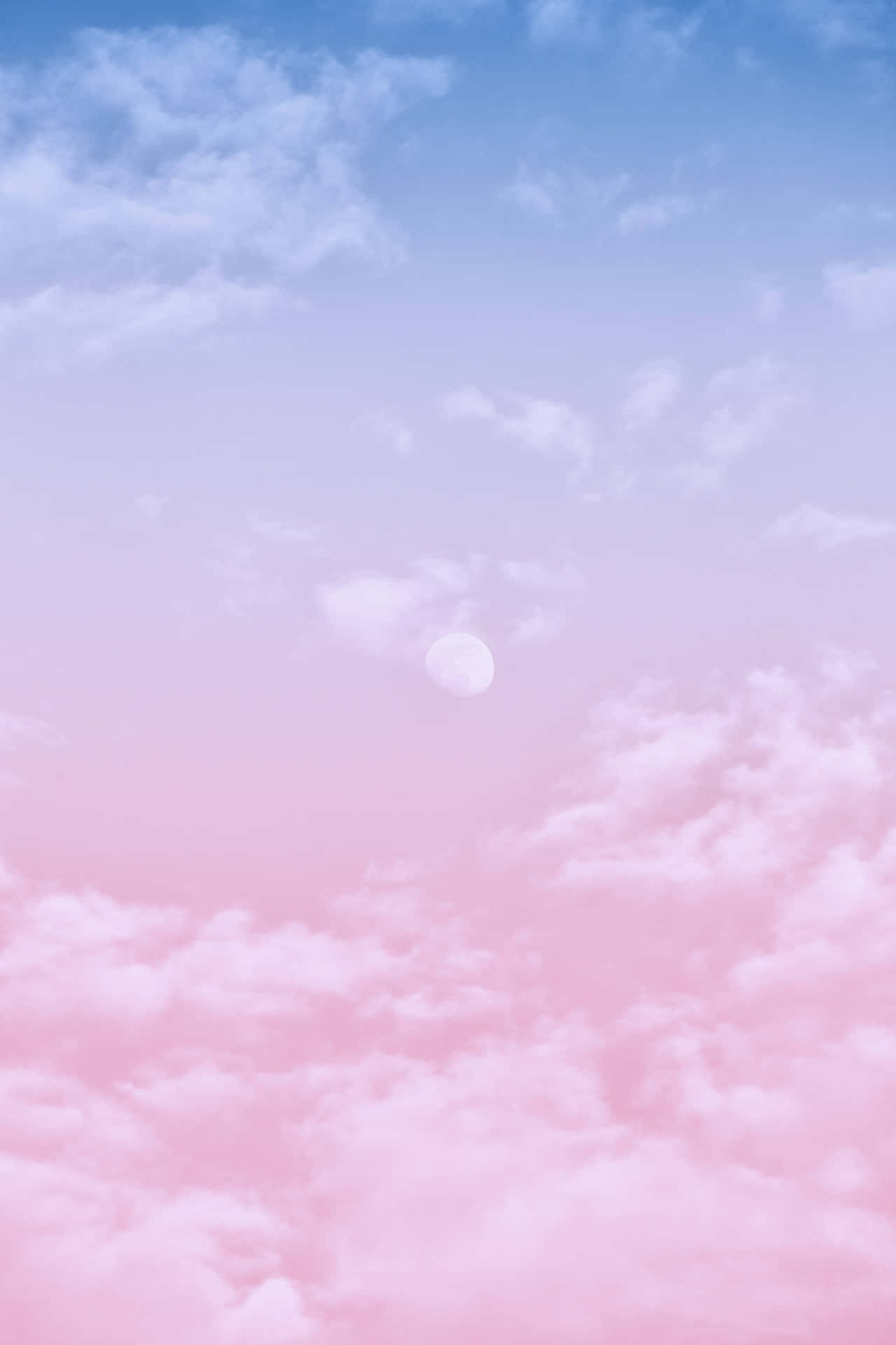 Pink And Blue Clouds Wallpaper