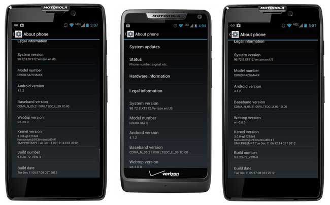 Update Motorola Droid Razr And Maxx To Android Jelly