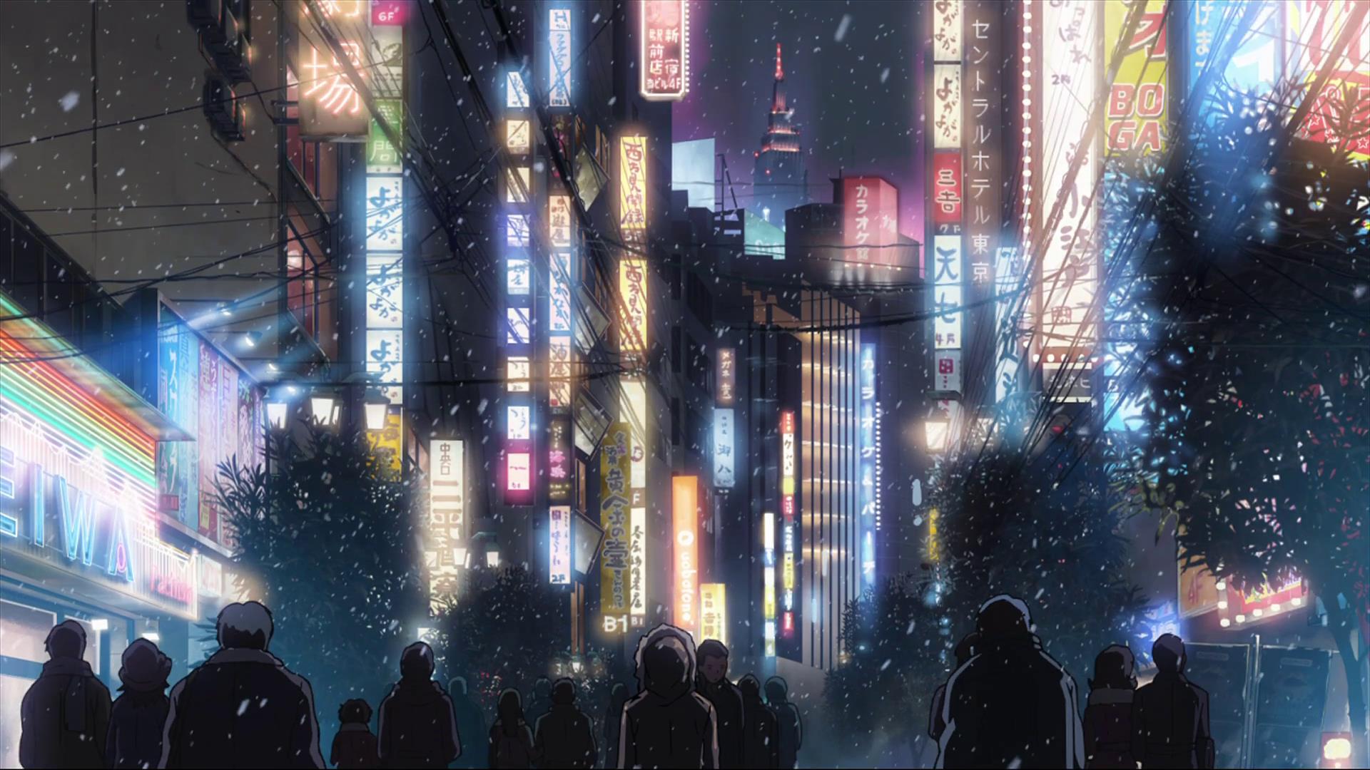 Anime City Wallpaper On