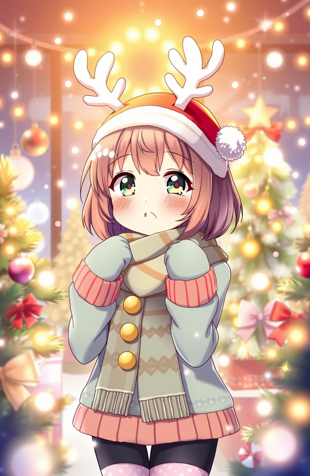 Gacha Christmas Girl Wallpaper