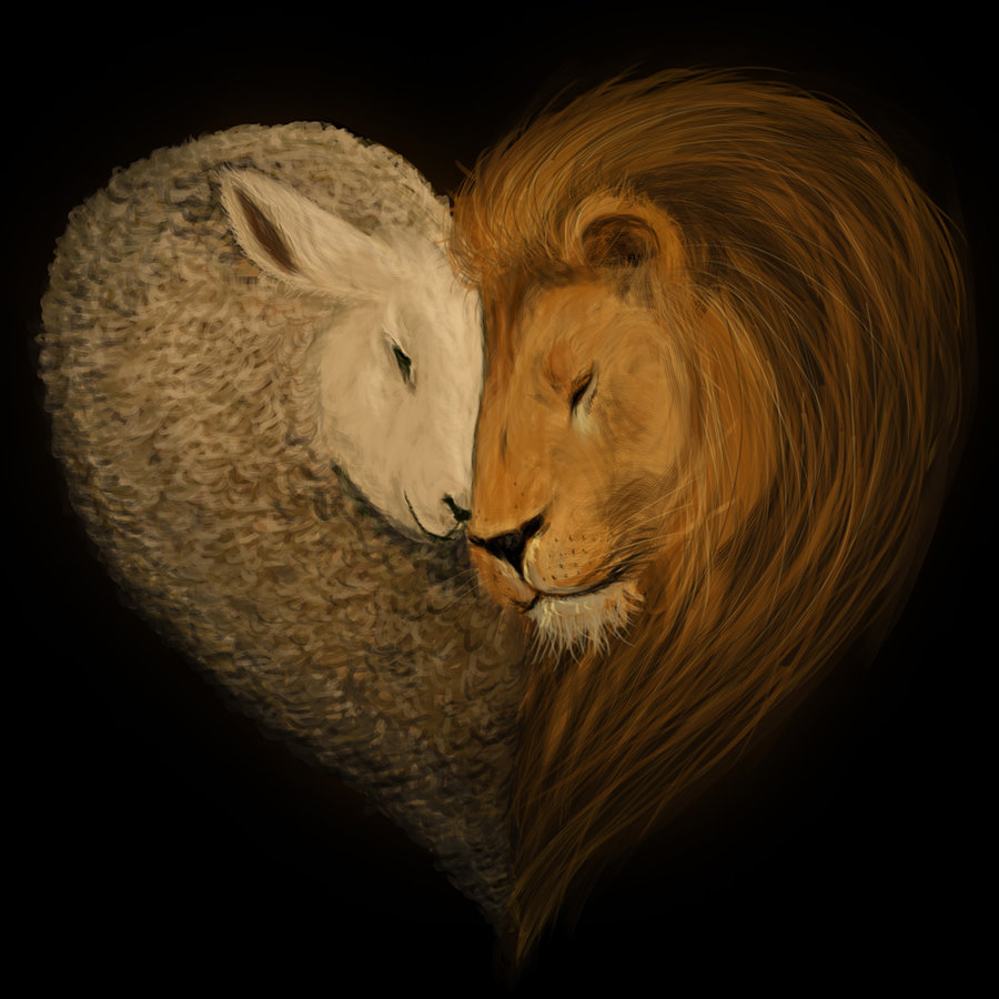 Lion And Lamb By Raro