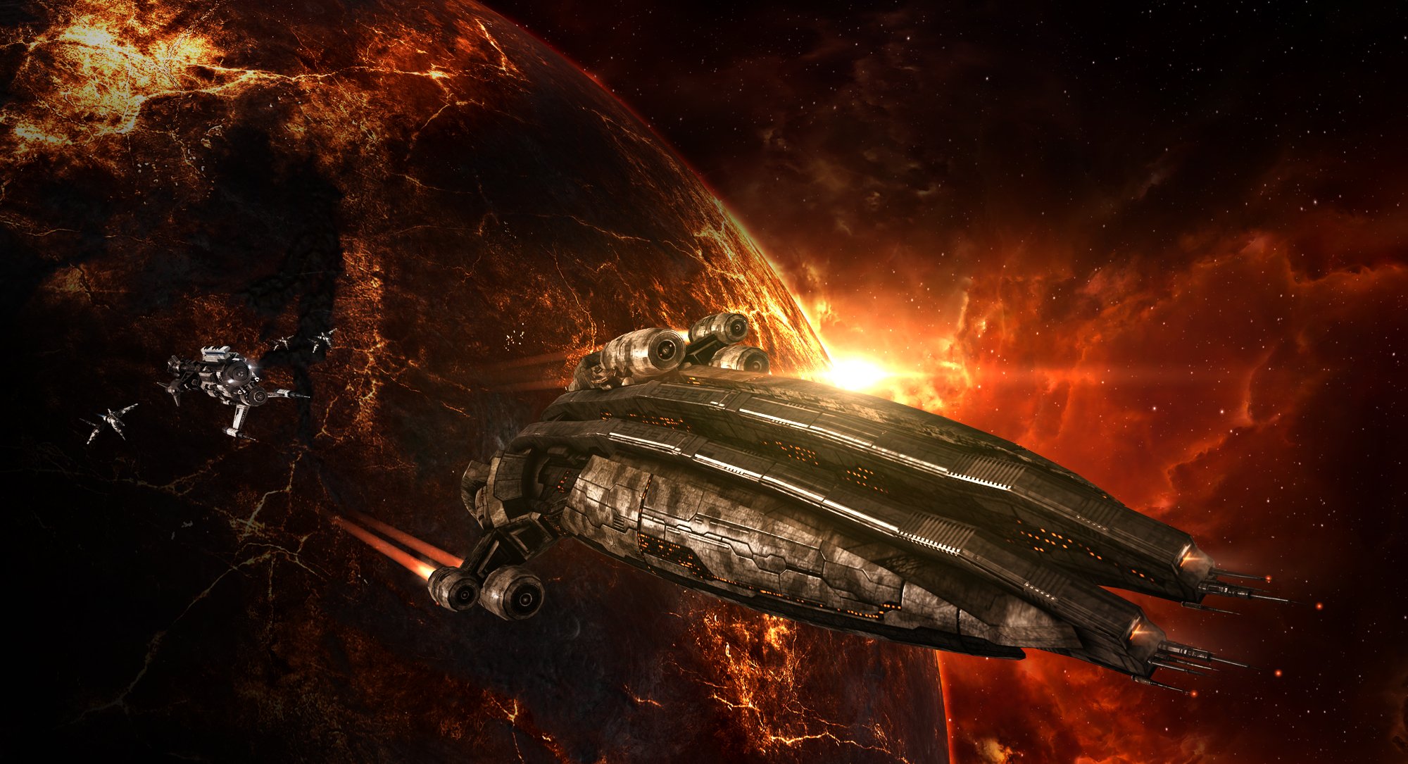 Eve Online Sci Fi Game Spaceship Space Y Wallpaper Background