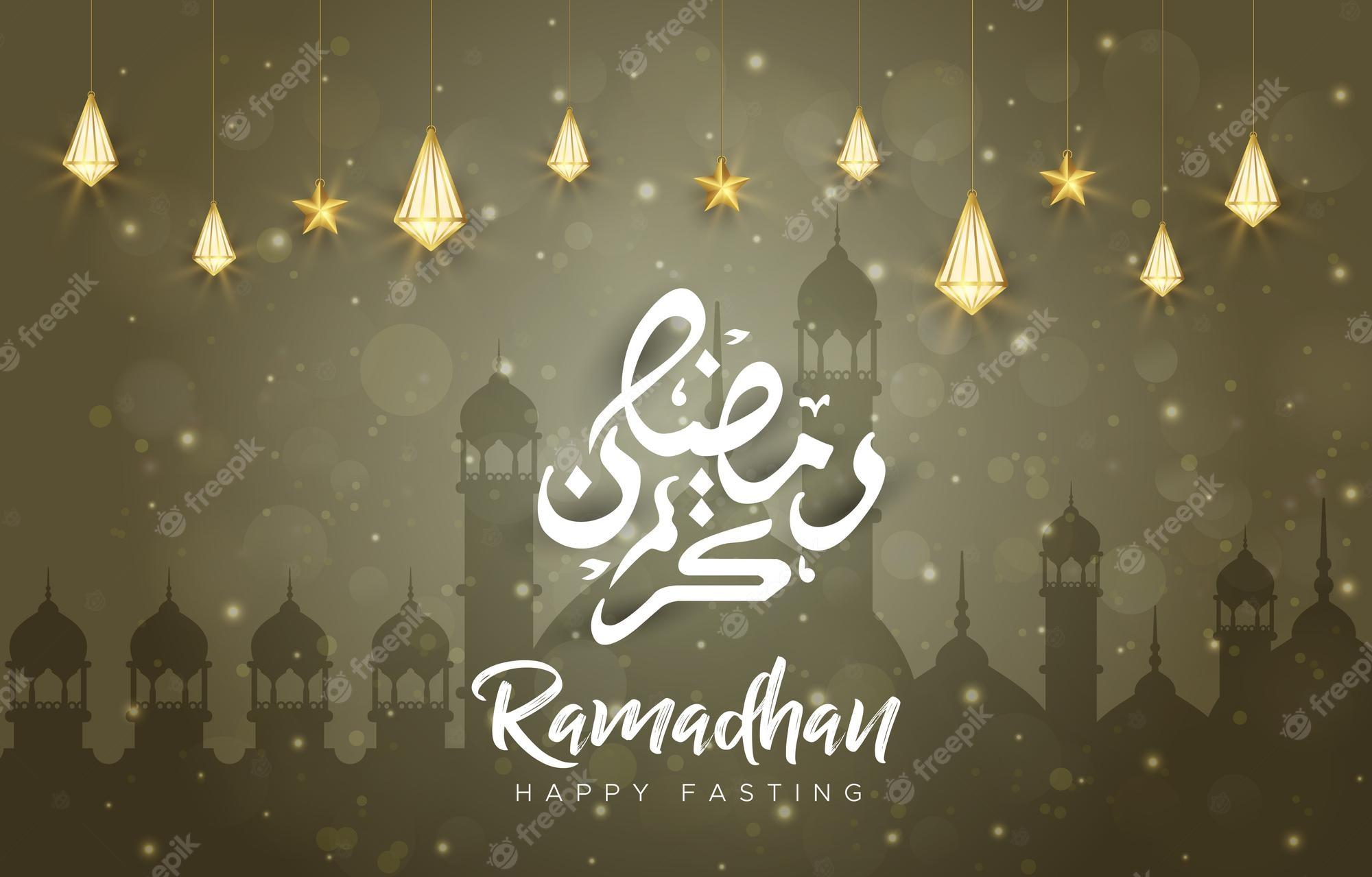 Premium Vector Beautiful Ramadan Mubarak With