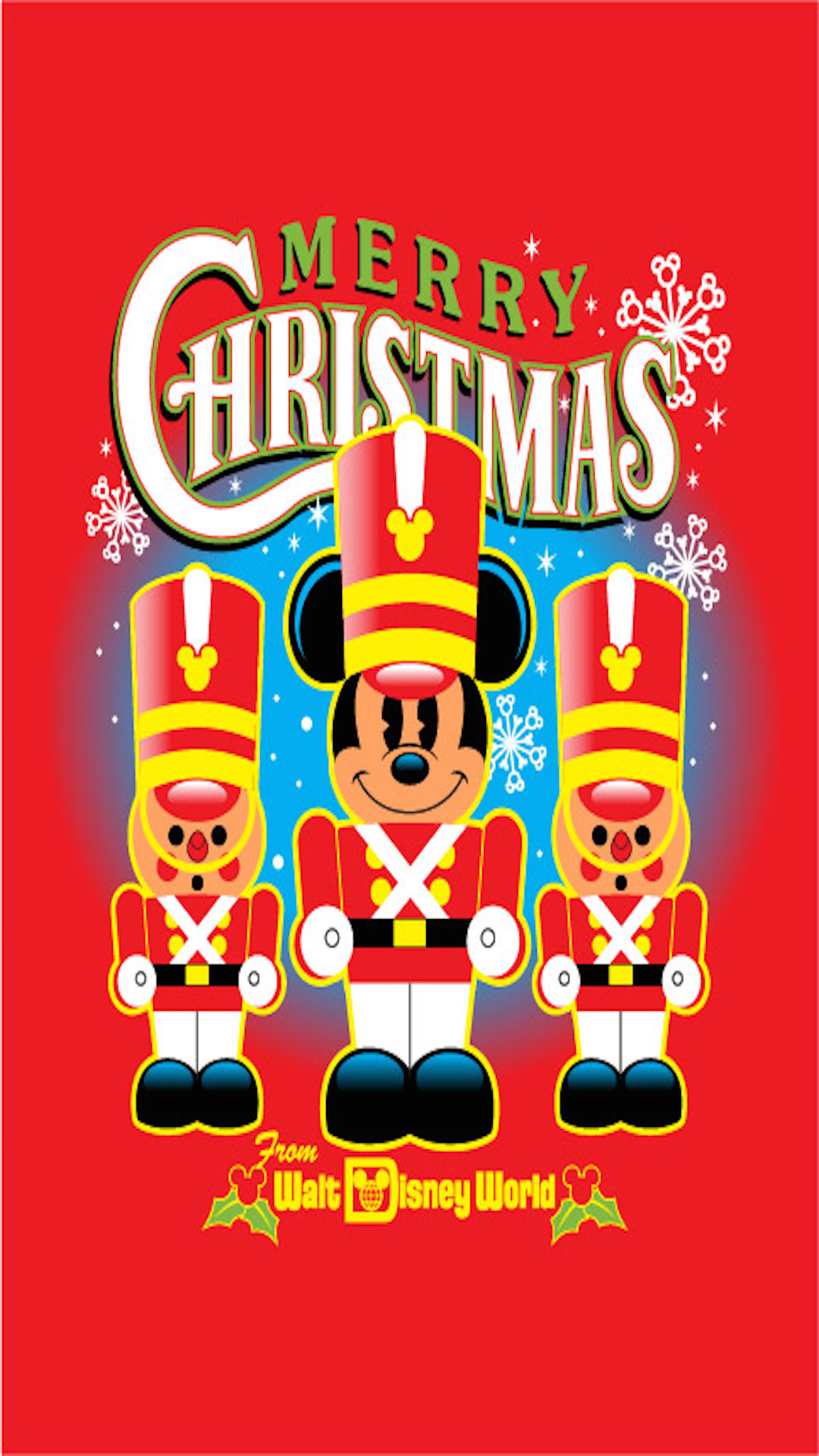 Free download Nutcracker Mickey Mouse Christmas Phone Wallpaper Disney
